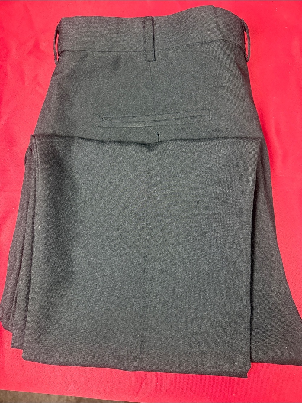 Men's Black Dress Pants — Modern Formal Trousers (Raw Hem)